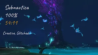 (WR) Subnautica 100% Speedrun: 54:11 (Creative, Glitched)