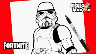 COMO DIBUJAR A STORM TROOPER / FORTNITE / how to draw storm trooper