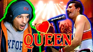 MY FIRST TIME REACTING TO THIS SONG !! QUEEN - Play The Game (Live at Milton Keynes Bowl, 1982)