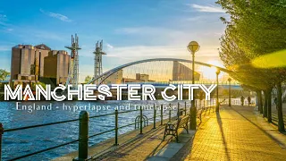 Europe, Manchester City HYPERLAPSE and timelapse, drone video. #dji