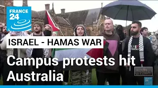 Campus protests over Gaza war hit Australia • FRANCE 24 English