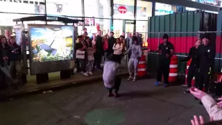Amazing break dance at Times Square, New York city