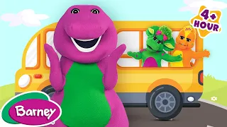 The Wheels On The Bus | School Fun for Kids | NEW COMPILATION | Barney the Dinosaur