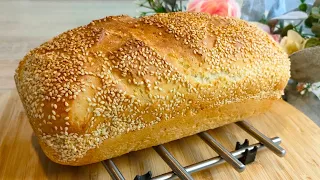 Fresh bread at home every day. Tasty and crispy bread. Very easy recipe. #recipe