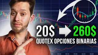 FORMA FÁCIL DE GANAR DINERO | 20$ → 260$ | Quotex Opciones binarias. estrategia Trading