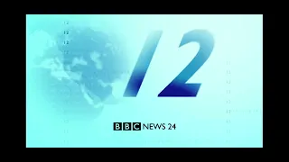 BBC news 24 blue (FHD) at night countdown to 1999