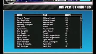 F1 1992 World Championship Grand Prix End season Score standing table results WDC Season Mod F1 Challenge 99 02 session full race year  +shopping F1C Racing simulation Grand Prix 4 2010 2011 2012 2013 21 22 16 64 23