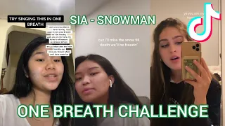 Sia - Snowman || One Breath Challenge