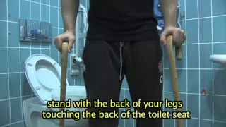 Getting on and off the toilet after your hip replacement