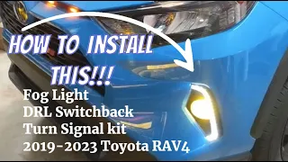 Fog Light + DRL Switchback + Turn Signal kit Installation | 2019-2023 Toyota RAV4