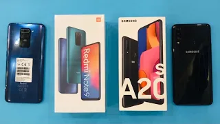 Samsung Galaxy A20s vs Xiaomi Redmi Note 9