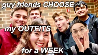 guy friends choose my outfits for a school week (senior year) | Carrie Walker