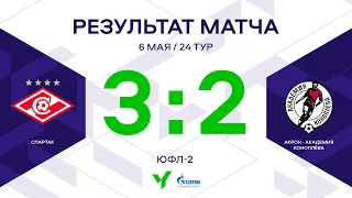 ЮФЛ-2. Спартак (Москва) – Акрон-Академия Коноплева. 24-й тур. Обзор