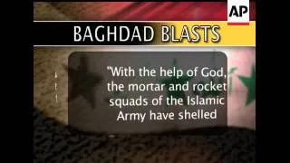 The U-S military is confirming thatammunition at a southern Baghdad base was hit by a mortar roundfi