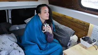 Cold weather while living in my van in Canada