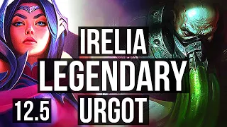 IRELIA vs URGOT (TOP) | 71% winrate, 9/1/2, Legendary | KR Master | 12.5