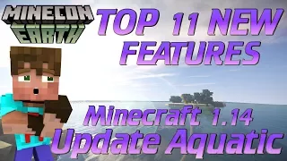 Minecraft Update Aquatic 1.14 | Top 11 Changes in Minecraft 1.14 | Minecon Earth Update Aquatic News