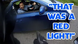 "That Was A Red Light!" UK Bikers VS Angry, Crazy People and Bad Drivers #166