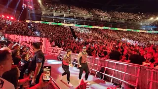 WWE Money In The Bank, The Usos' entrance ("Bloodline Civil War") (1 July 2023, London, UK - The O2)