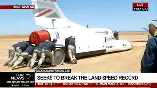 The Bloodhound Supersonic car will be showcased at Hakskeenpan