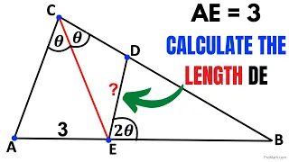 Find the length DE | Important Geometry and Algebra skills explained