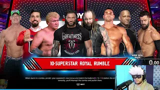 WWE 2K24 Royal Rumble 2024 Speedrun World Record - 10 Man Legend (7:35.63) WR