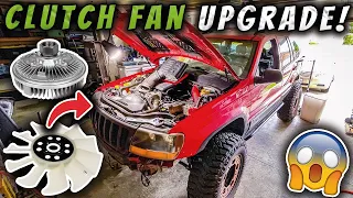 Installing Mechanical Fan Upgrade on 4.7 Jeep WJ Grand Cherokee