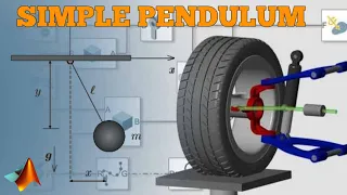 simple pendulum simulation in simscape multibody MATLAB