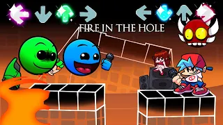 Friday Night Funkin' - "Fire In The Hole" (Moist Update) - Lobotomy Geometry Dash 2.2