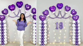 18th Birthday Balloon Décor "Ideas