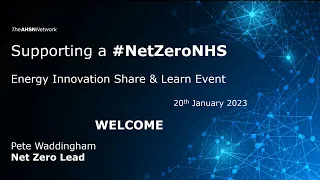 NHS Net Zero: NHS & Energy Sector Innovation Exchange event