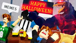 ROBLOX Heroes Battlegrounds Funny Moments Part 2 (MEMES) 🎃