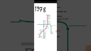 Развитие Петербургского метро на карте 1955-2022