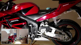Индивидуальные настройки мотоцикла Honda CBR 600 RR и контрольное взвешивание мотоцикла.