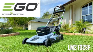 EGO 21-Inch Self-Propelled Electric Mower LM2102SP - Unboxing, First Mow and First Impressions!