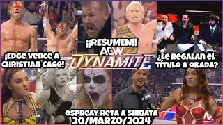 AEW Dynamite 20 Marzo 2024 | RESUMEN Y RESULTADOS