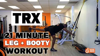 21 Minute Leg +Booty Beginner TRX Workout | Knee Friendly