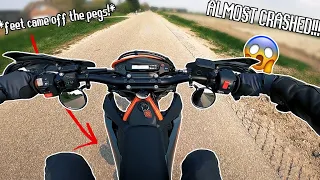 Trying To Overcome Wheelie FEARS On The KTM 690 SMC R #Day3