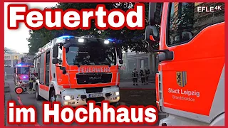 Feuer im Hochhaus endet tödlich 🔥 Ein Todesopfer und mehrere Verletzte bei Brand in Leipzig-Grünau 🚒