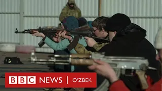 Украинада момолар ҳам Россияга қарши урушга тайёрланмоқда - BBC News O'zbek