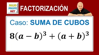 FACTORIZAR UNA SUMA DE CUBOS - Ejercicio 2