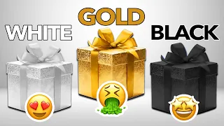 Choose Your Gift! 🎁 White, Gold or Black 🤍⭐🖤 #chooseyourgift