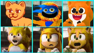 Sonic The Hedgehog Movie SUPER SONIC vs THE LION KING: MUFASA Uh Meow All Designs Compilation