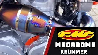 SD // Part 15 - FMF Titanium MEGABOMB Header // KTM 530 EXC SUPERMOTO BUILD