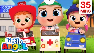 Baby John And The Rescue Squad + More Little Angel Kids Songs & Nursery Rhymes