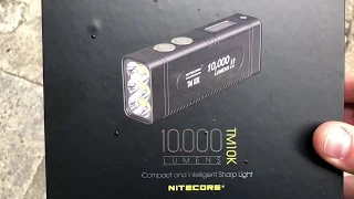 the powerful Nitecore TM10K flashlight with 10000 lumens - nitecore-italia.com