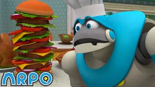 Hungry Baby - Fridge NIGHTMARE!!! | ARPO the Robot | Funny Cartoons For Kids | Compilation