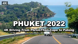 【🇹🇭 4K】Driving on the beach Phuket 2022 | Patong | Kata | Karon | PhromThep Cape