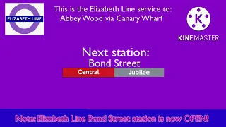 LU I All of the updated announcements for the Elizabeth Line opening of Bond Street station