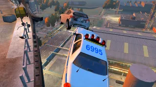 GTA 4 MORNING CRASH TEST OF REAL CARS | MORNING MOOD 🌅 (MORNING CRASH TEST #3)